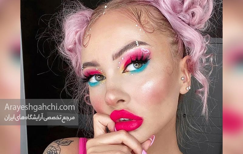 آرایش با رنگ شاد