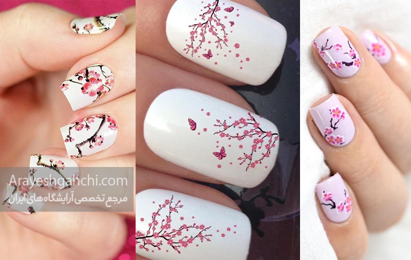 لاک طرح شکوفه گیلاس