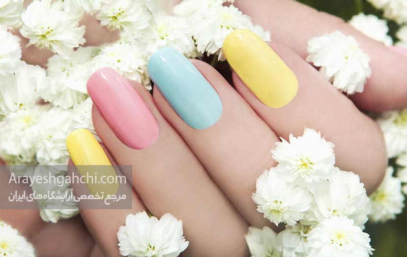 لاک چند رنگ 